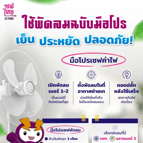 ใช้พัดลมฉบับมือโปร