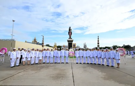 PEA ร่วมวางพวงมาลาถวายบังคมพระบรมราชานุสรณ์พระบาทสมเด็จพระจุลจอมเกล้าเจ้าอยู่หัว เนื่องในวันปิยมหาราช