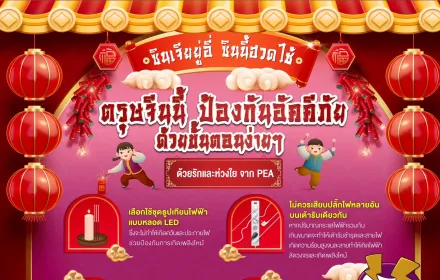 PEA แนะข้อควรระวังเหตุเพลิงไหม้ในช่วงเทศกาลตรุษจีน