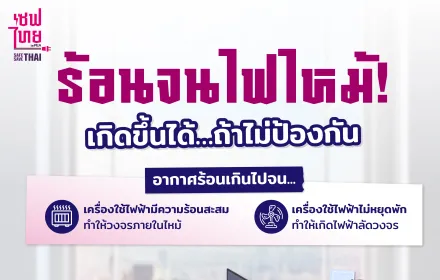 ร้อนจนไฟไหม้