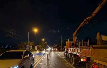 PEA จ่ายคืนไฟฟ้าได้ 100% หลังจากเหตุรถยนต์ชนเสาไฟฟ้าในพื้นที่ ต.บ่อวิน อ.ศรีราชา จ.ชลบุรี