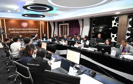 ผู้ว่าการ PEA นำทีมผู้บริหารวางแผนการฟื้นฟูระบบไฟฟ้าในครัวเรือน