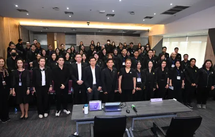 PEA ต้อนรับ คณะนักบริหารระดับสูง สถาบันพระปกเกล้า ศึกษาดูงาน แนวทางการพัฒนาที่มีคุณธรรมและความโปร่งใสของ กฟภ.