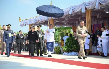 PEA เฝ้าทูลละอองพระบาทรับเสด็จฯ สมเด็จพระกนิษฐาธิราชเจ้า กรมสมเด็จพระเทพรัตนราชสุดาฯ สยามบรมราชกุมารี ทรงปฏิบัติพระราชกรณียกิจสำคัญ จังหวัดกาญจนบุรี