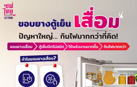 ขอบยางตู้เย็นเสื่อม