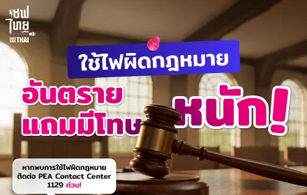 ใช้ไฟผิดกฎหมาย