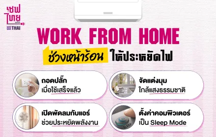 Work from Home ทำงานหน้าร้อน