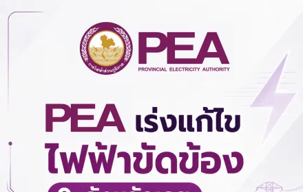 PEA เร่งกู้คืนระบบจำหน่ายไฟฟ้า หลังฝนตกหนักสะสมทำดินทรุดตัว เสาไฟฟ้าล้มในพื้นที่อำเภอภูเรือ จังหวัดเลย