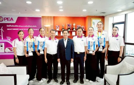 PEA แสดงความยินดีกับพนักงาน PEA นักวอลเลย์บอลชายหาดทีมชาติไทย คว้าเหรียญทอง Asian Beach Games 2026 สร้างชื่อเสียงให้ประเทศ