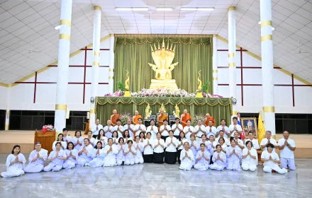 PEA รวมใจสืบทอดวิถีพุทธ จัดกิจกรรมเวียนเทียนวันวิสาขบูชา ณ สำนักปฏิบัติธรรมแสงธรรมส่องชีวิต จ.นครราชสีมา