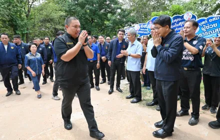 PEA ร่วมต้อนรับ รมช.มหาดไทย ในโอกาสลงพื้นที่ตรวจราชการและเยี่ยมหน่วยบริการสาธารณสุขเคลื่อนที่ อำเภอจักราช และ อำเภอห้วยแถลง จังหวัดนครราชสีมา