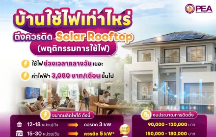 ☀️ บ้านแบบไหน… ติด Solar Rooftop แล้วคุ้ม?