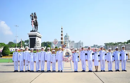 PEA ร่วมพิธีวางพวงมาลาถวายบังคมพระบรมราชานุสรณ์พระบาทสมเด็จพระจุลจอมเกล้าเจ้าอยู่หัว