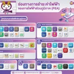 ช่องทางชำระค่าไฟฟ้า PEA