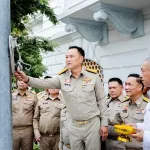 PEA ร่วมบวงสรวงเนื่องในการถอนเสาธงประจำกระทรวงมหาดไทย