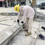 PEA รายงานความคืบหน้า จากเหตุรถยนต์ชนเสาไฟฟ้าแรงสูงบริเวณ ถนน ชบ.1033 เส้น อ่าวอุดม-ปากร่วม จ.ชลบุรี