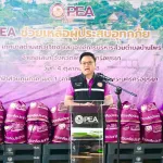 PEA มอบถุงยังชีพให้ผู้ประสบอุทกภัย ในพื้นที่เทศบาลตำบลหัวเวียง และองค์การบริหารส่วนตำบลบ้านโพธิ์ อำเภอเสนา จังหวัดพระนครศรีอยุธยา