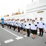 PEA ร่วมยืนแถวถวายพระเกียรติยศในการเชิญพระบรมศพ สมเด็จพระนางเจ้าสิริกิติ์ พระบรมราชินีนาถ พระบรมราชชนนีพันปีหลวง สู่พระบรมมหาราชวัง