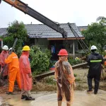 PEA สาขาระโนด เร่งฟื้นฟูระบบจำหน่ายจากเหตุพายุหมุน