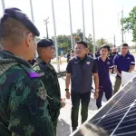 PEA มอบรถลากระบบกักเก็บพลังงานแสงอาทิตย์ รุ่นทดลองใช้งาน เพื่อสนับสนุนการปฏิบัติภารกิจของทหารตามแนวชายแดนไทย – กัมพูชา จังหวัดสระแก้ว