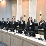 ประธานกรรมการ กฟภ. มอบนโยบายด้านการต่อต้านการทุจริต พร้อมแสดงสัญลักษณ์การต่อต้านการทุจริต