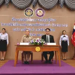 PEA และ กองทัพเรือ ลงนามในบันทึกข้อตกลงความร่วมมือและสัญญาให้บริการโครงการจัดการพลังงานไฟฟ้าจากระบบผลิตไฟฟ้าพลังงานแสงอาทิตย์ที่ติดตั้งแบบลอยน้ำ (Floating Solar) 