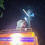 PEA เร่งกู้คืนระบบไฟฟ้า อ.แม่สาย หลังพายุฤดูร้อนพัดถล่ม