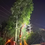 PEA เร่งกู้คืนระบบไฟฟ้า อ.แม่สาย หลังพายุฤดูร้อนพัดถล่ม