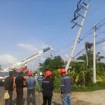 PEA เร่งฟื้นฟูระบบจำหน่ายไฟฟ้า อ.ท่าตูม จ.สุรินทร์ หลังพายุฤดูร้อนพัดถล่ม