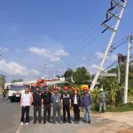PEA เร่งฟื้นฟูระบบจำหน่ายไฟฟ้า อ.ท่าตูม จ.สุรินทร์ หลังพายุฤดูร้อนพัดถล่ม