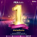 PEA ได้รับคะแนนสูงสุดอันดับ 1 รัฐวิสาหกิจสาขาพลังงาน จากการประเมินผลการดำเนินงานรัฐวิสาหกิจ ประจำปี 2568