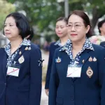 ประธานคณะแม่บ้านและครอบครัว กฟภ. เฝ้าฯ รับเสด็จ สมเด็จพระกนิษฐาธิราชเจ้า กรมสมเด็จพระเทพรัตนราชสุดาฯ สยามบรมราชกุมารี เสด็จพระราชดำเนินไปทรงบาตรพระสงฆ์ เนื่องในโอกาสวันสถาปนาสภากาชาดไทย ครบ 133 ปี