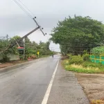 PEA เร่งแก้ไขระบบไฟฟ้าหลังพายุและฝนตกหนักในพื้นที่อำเภอบึงสามัคคี จังหวัดกำแพงเพชร