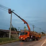 PEA อัปเดตสถานการณ์ไฟฟ้าขัดข้อง จ.ชัยภูมิ จากเหตุพายุฤดูร้อน