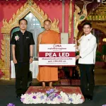 PEA ส่งมอบโครงการ PEA LED เพื่อแหล่งท่องเที่ยวเชิงวัฒนธรรมไทย วัดพระธาตุเรืองรอง จังหวัดศรีสะเกษ
