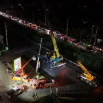 PEA เร่งระดมกำลังฟื้นฟูระบบไฟฟ้า หลังพายุฤดูร้อนพัดถล่มเส้นพุทธมณฑลสาย 5 เสาไฟฟ้าล้มกว่า 10 ต้น