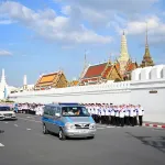 PEA ร่วมตั้งแถวเกียรติยศในการเชิญพระศพ สมเด็จพระเจ้าลูกเธอ เจ้าฟ้าพัชรกิติยาภา นเรนทิราเทพยวดี กรมหลวงราชสาริณีสิริพัชร มหาวัชรราชธิดา เคลื่อนจากโรงพยาบาลจุฬาลงกรณ์ สภากาชาดไทย สู่พระบรมมหาราชวัง