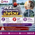 🌧️ PEA เฝ้าระวังสถานการณ์น้ำท่วม ดูแลระบบไฟฟ้าเพื่อความปลอดภัย