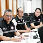 PEA ร่วมประชุมติดตามสถานการณ์อุทกภัย พร้อมรายงานการขยายเขตระบบไฟฟ้าชั่วคราวสำหรับจ่ายไฟให้แก่เครื่องผลักดันน้ำของกรมชลประทานที่สะพานข้ามแม่น้ำหน้าอำเภอบ้านโพธิ์