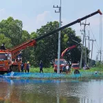PEA เร่งฟื้นฟูระบบไฟฟ้าพื้นที่น้ำท่วม เพื่อความปลอดภัยของประชาชน
