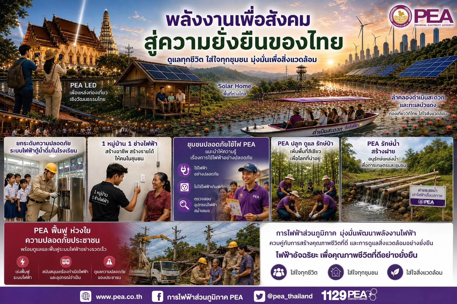 ⚡ พลังงานเพื่อสังคม สู่ความยั่งยืนของไทย 💜🌱
