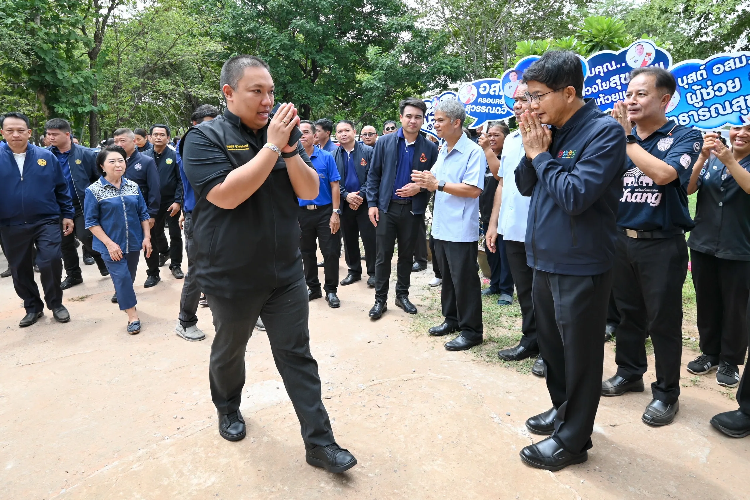 PEA ร่วมต้อนรับ รมช.มหาดไทย ในโอกาสลงพื้นที่ตรวจราชการและเยี่ยมหน่วยบริการสาธารณสุขเคลื่อนที่ อำเภอจักราช และ อำเภอห้วยแถลง จังหวัดนครราชสีมา
