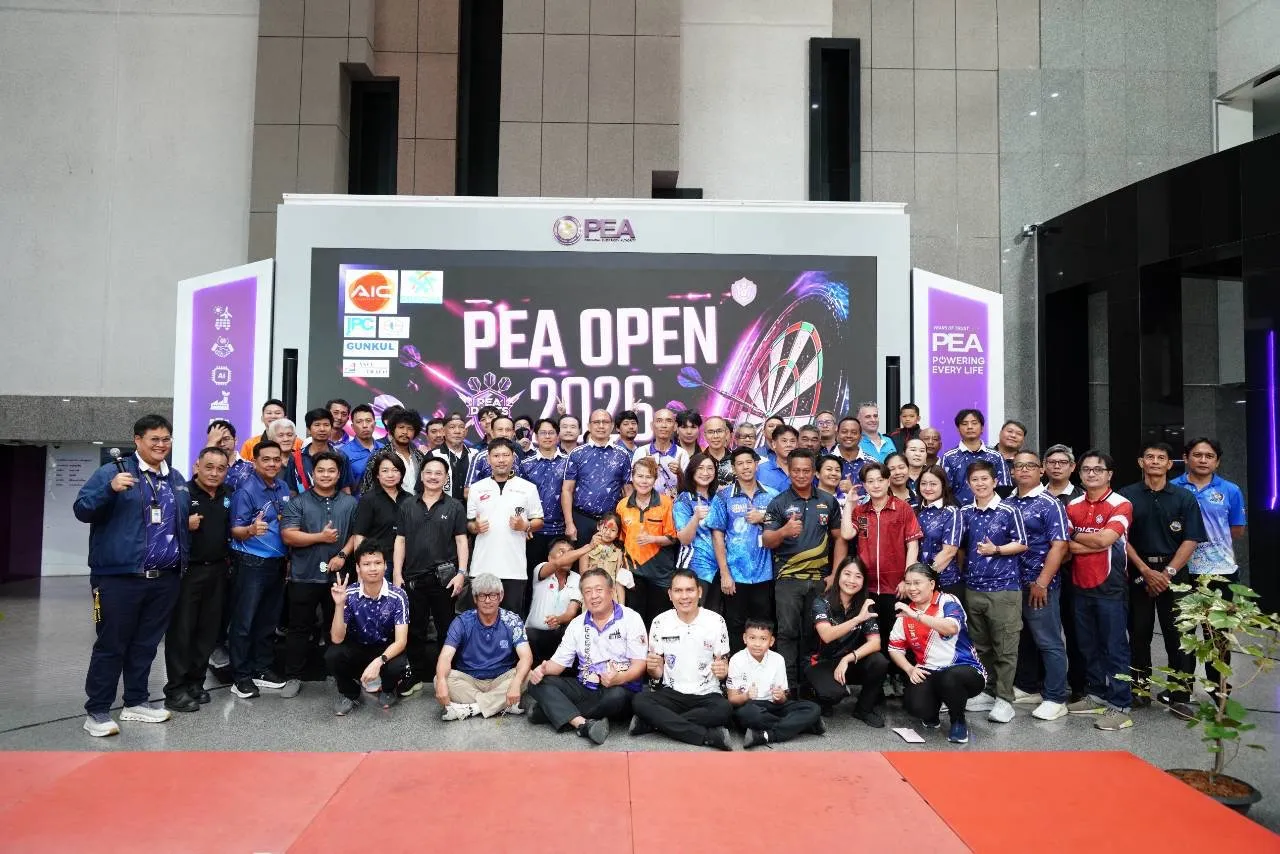 PEA จัดการแข่งขัน PEA Open 2026 Darts Championship