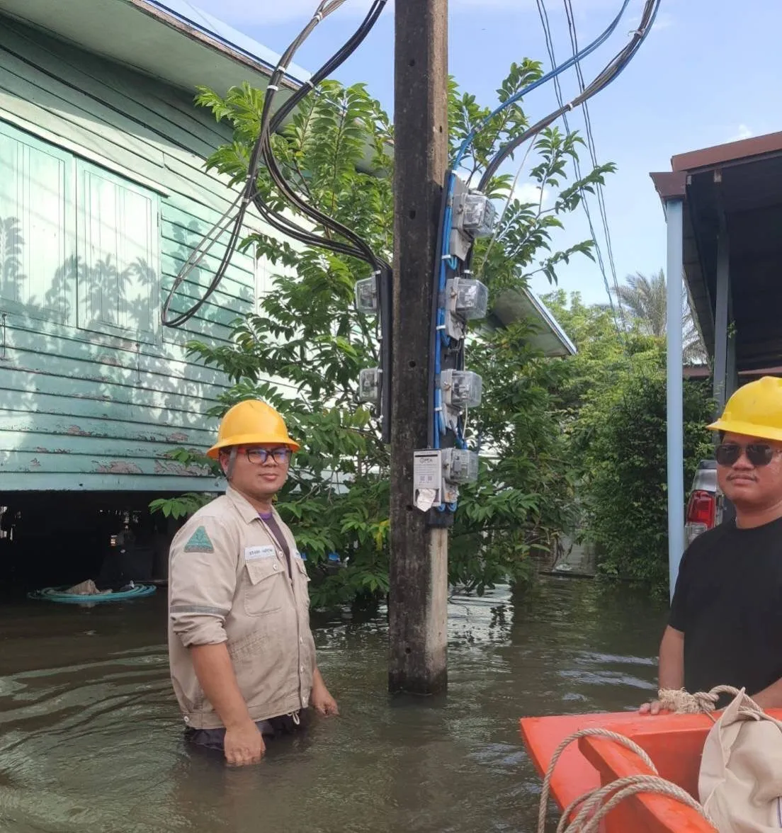 PEA เตรียมความพร้อมรับมือน้ำท่วมฉับพลัน ในพื้นที่จังหวัดปราจีนบุรี